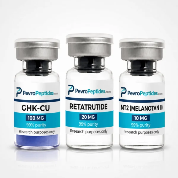 Glow Stack — GHK-Cu 100 mg, Retatrutide 20 mg and MT2 10 mg